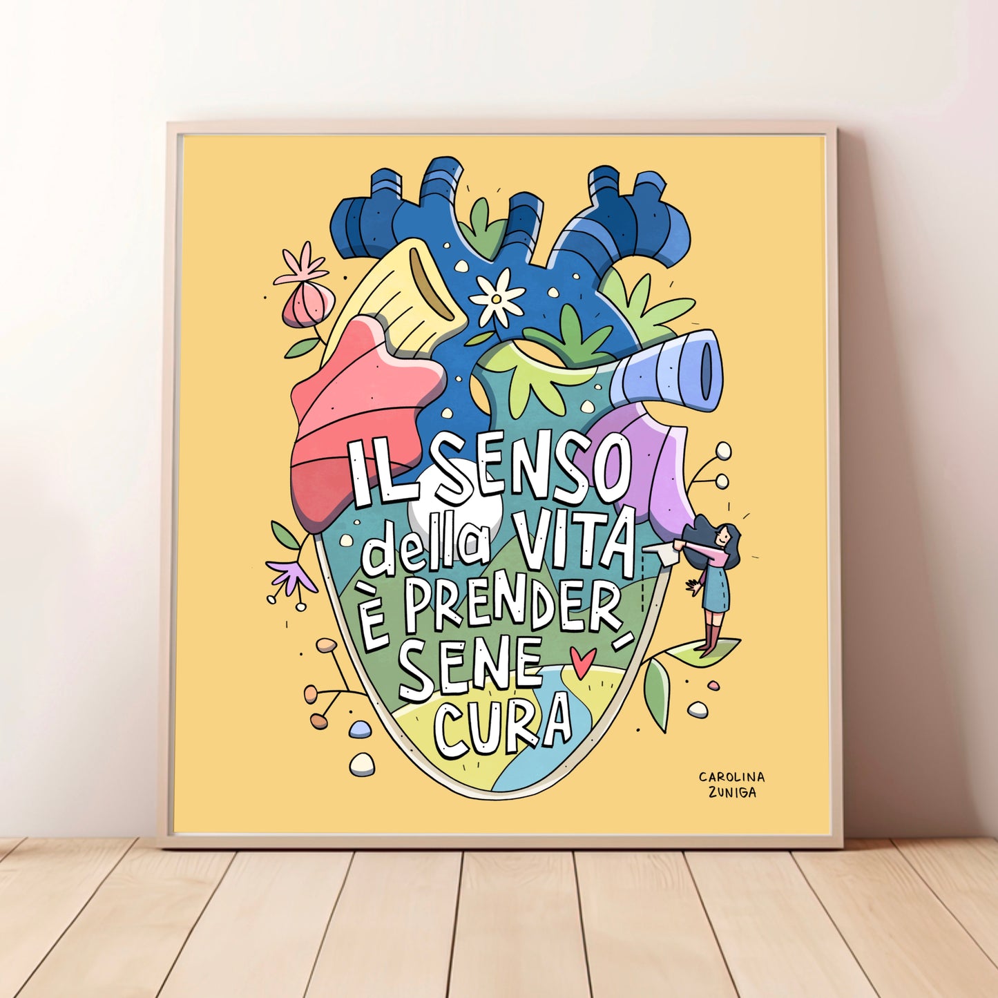 Stampa 20x20 - Il senso della vita è prendersene cura