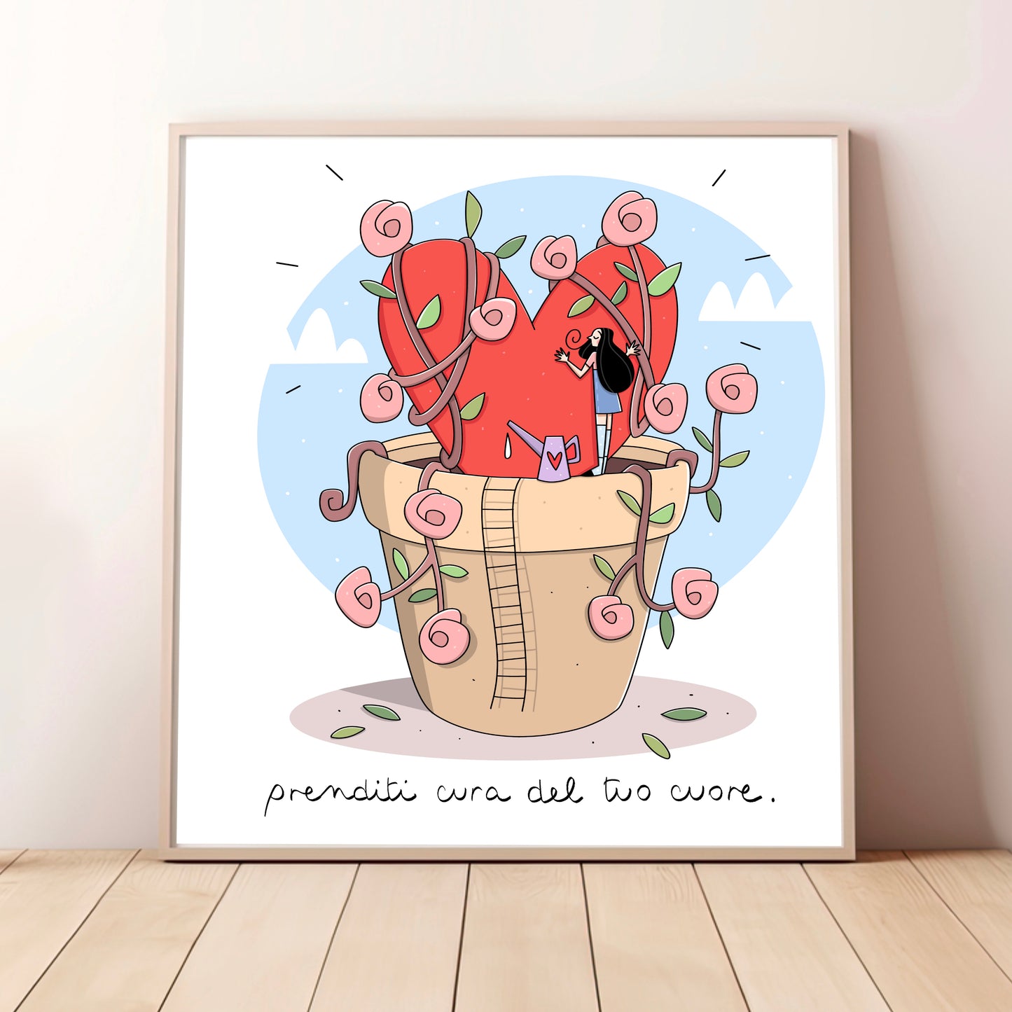 Stampa 20x20 - Prenditi cura del tuo cuore