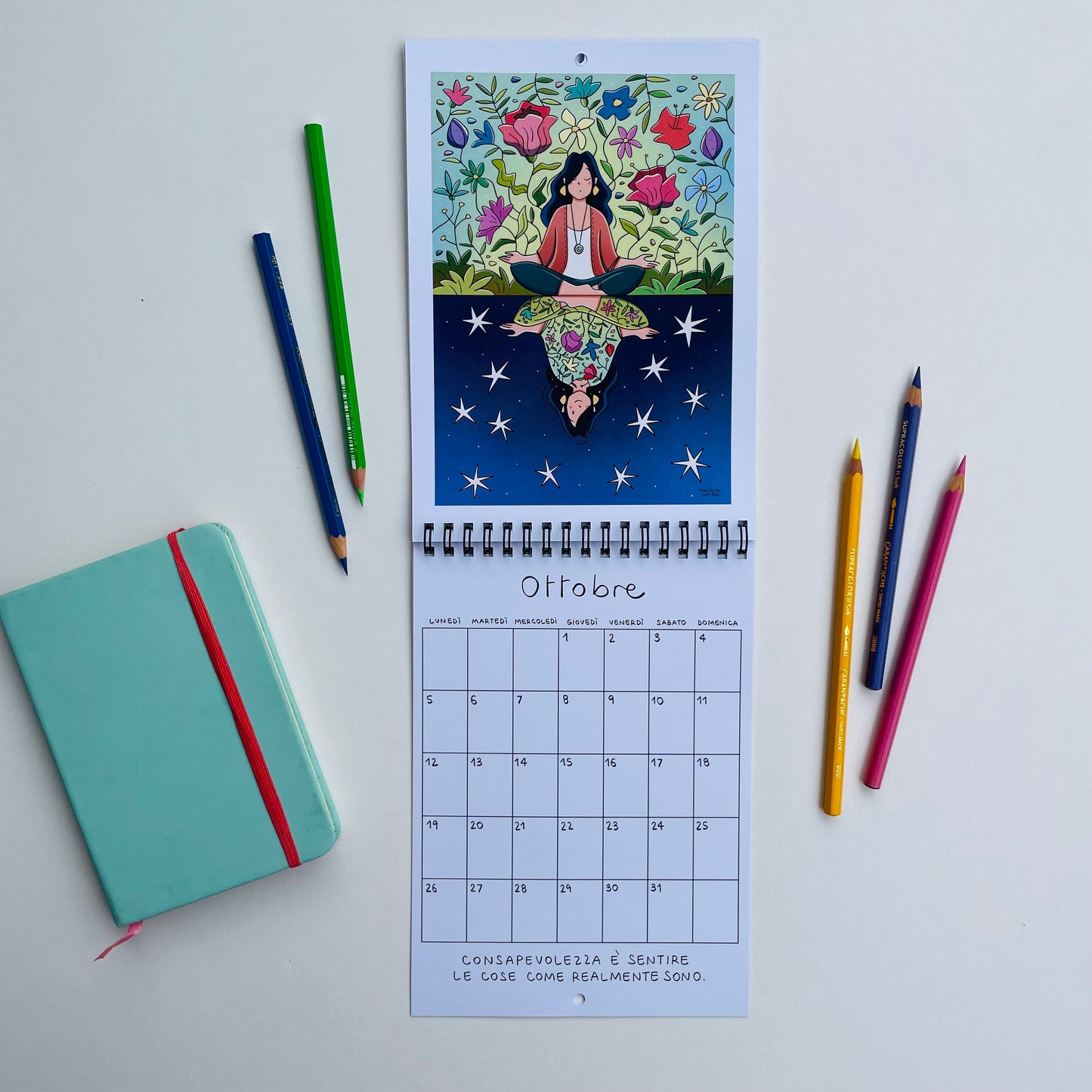 Calendario 2026 formato a5 da parete