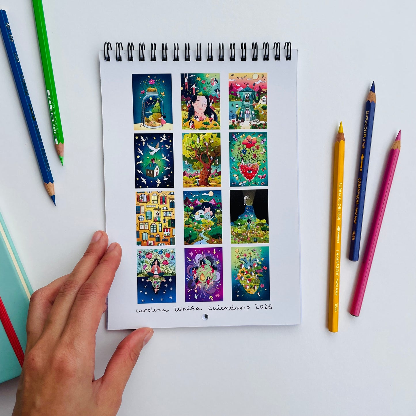 Calendario 2026 formato a5 da parete