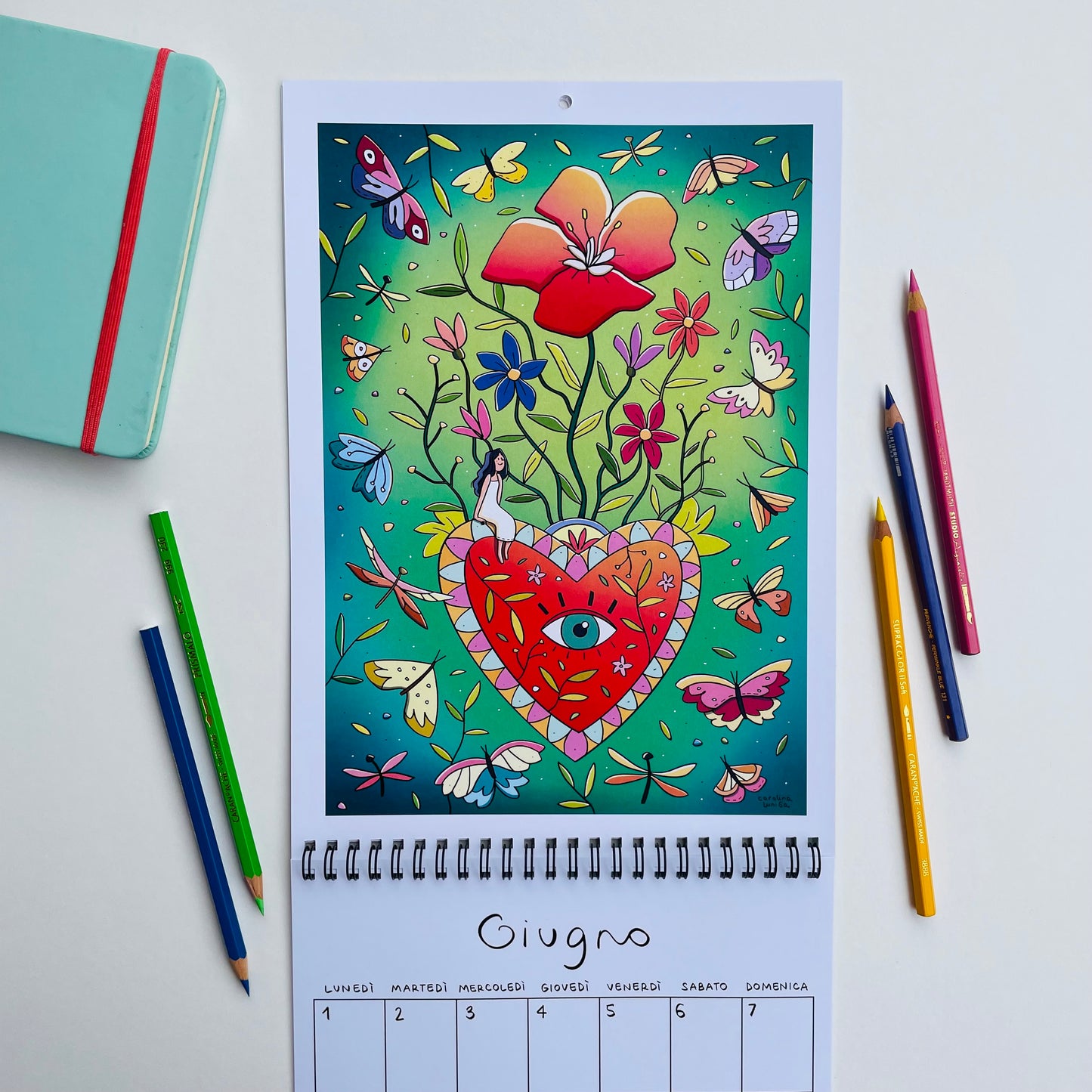 Calendario 2026 formato a4 da parete