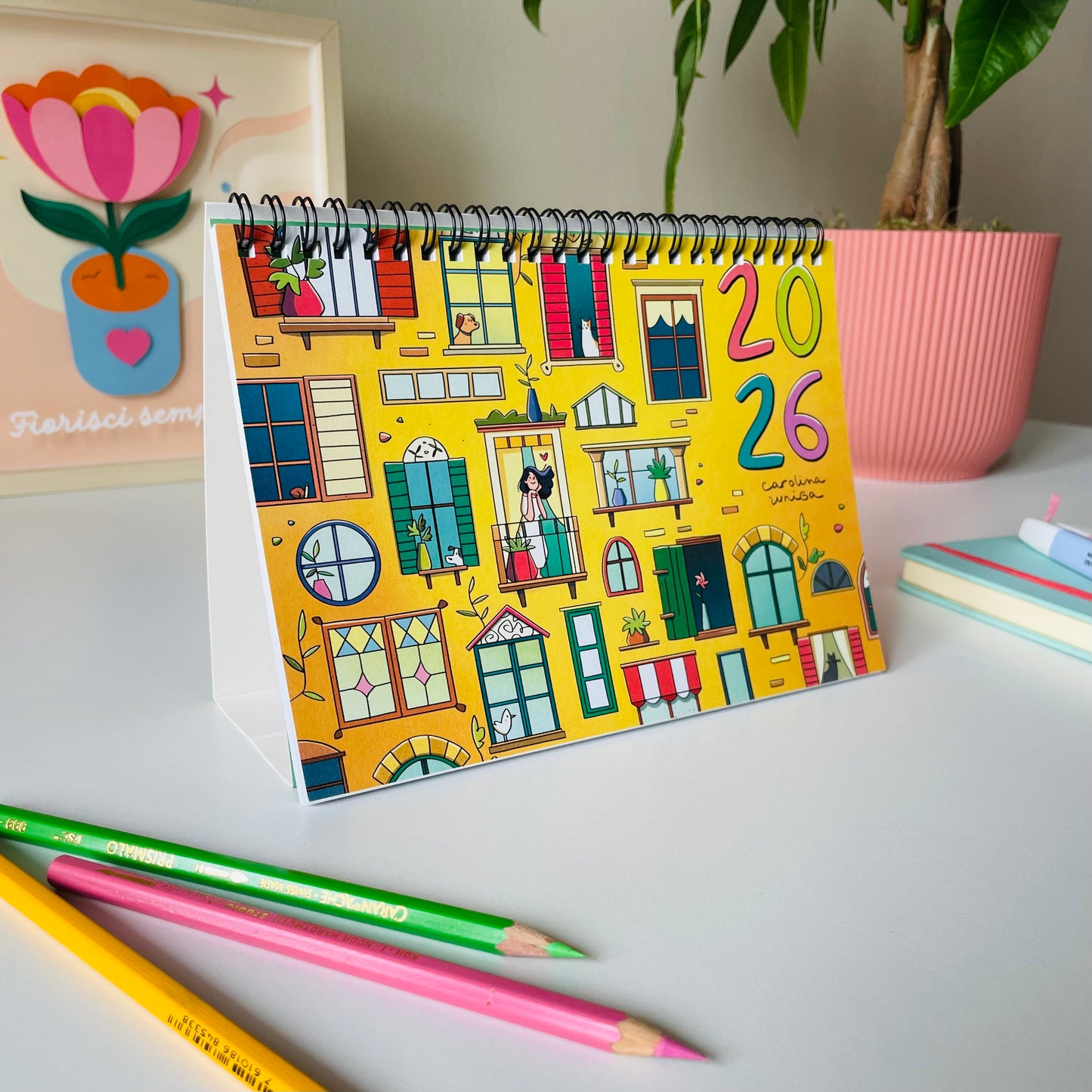 Calendario 2026 formato a5 da tavolo