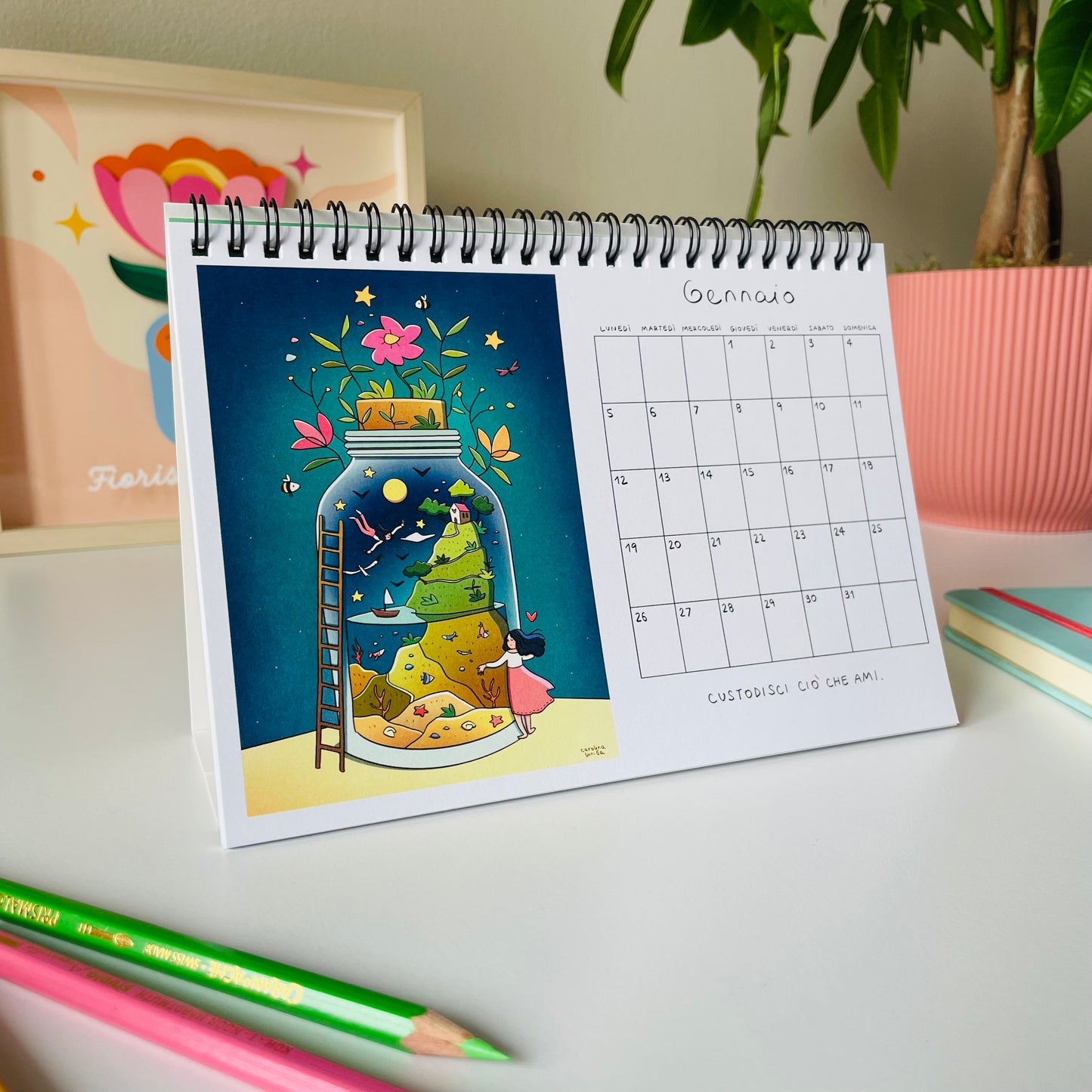 Calendario 2026 formato a5 da tavolo