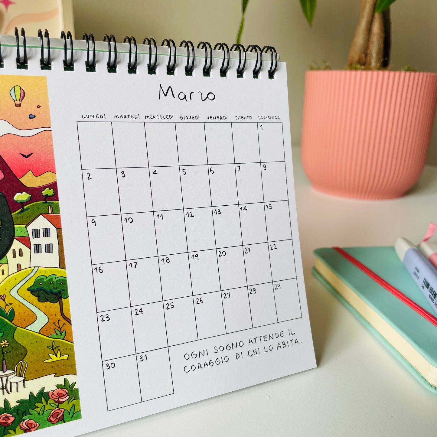 Calendario 2026 formato a5 da tavolo