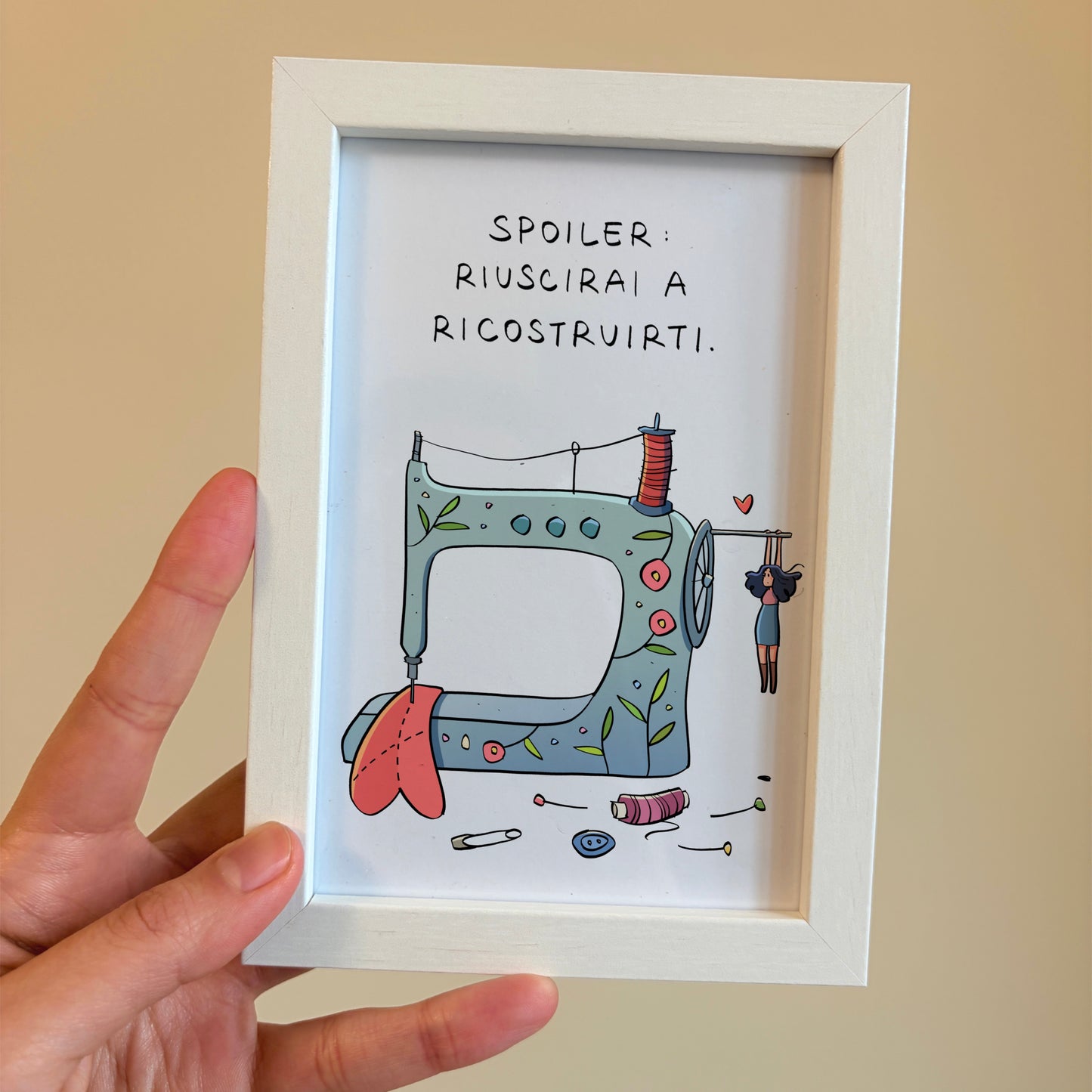 Cartolina a scelta con cornice 10x15