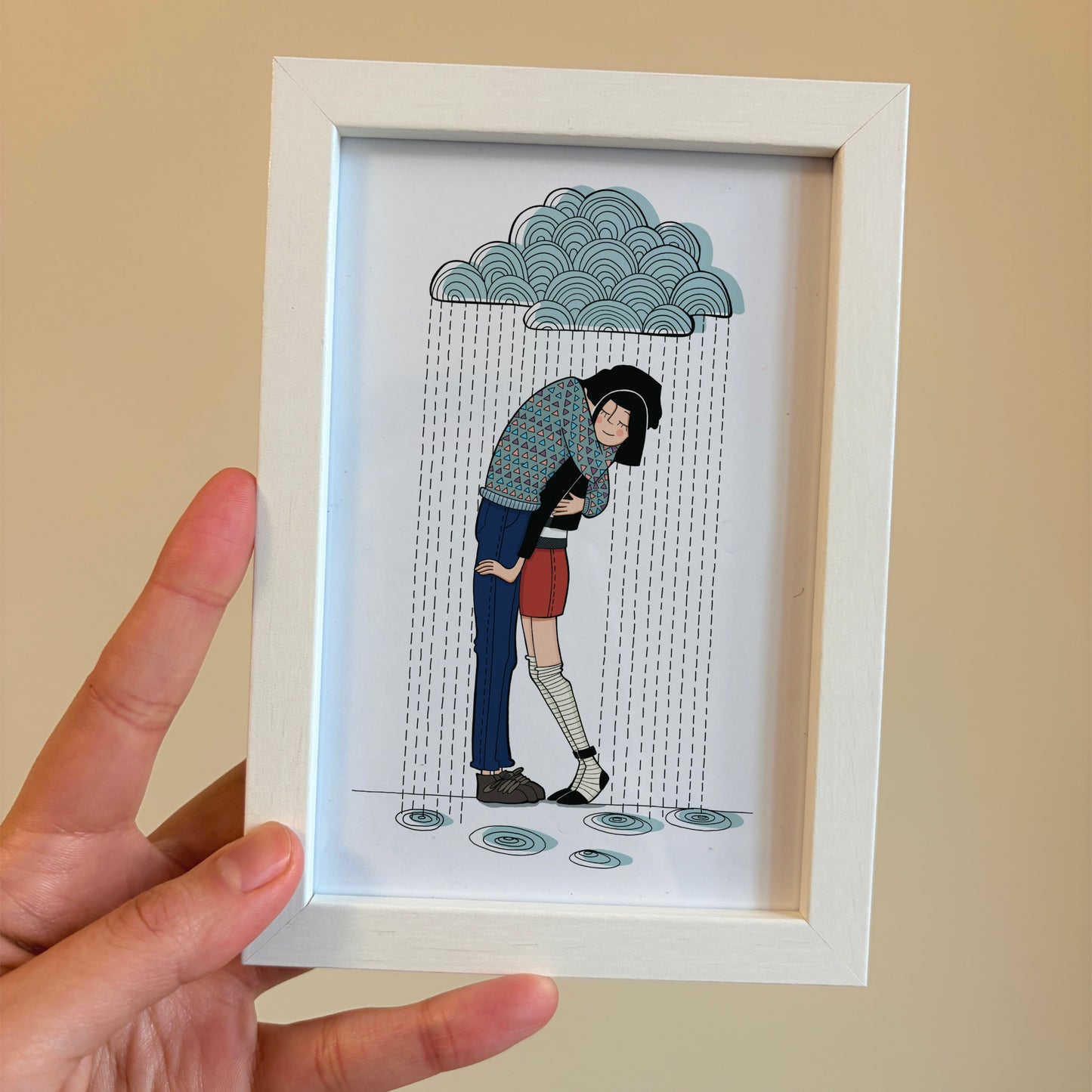 Cartolina a scelta con cornice 10x15