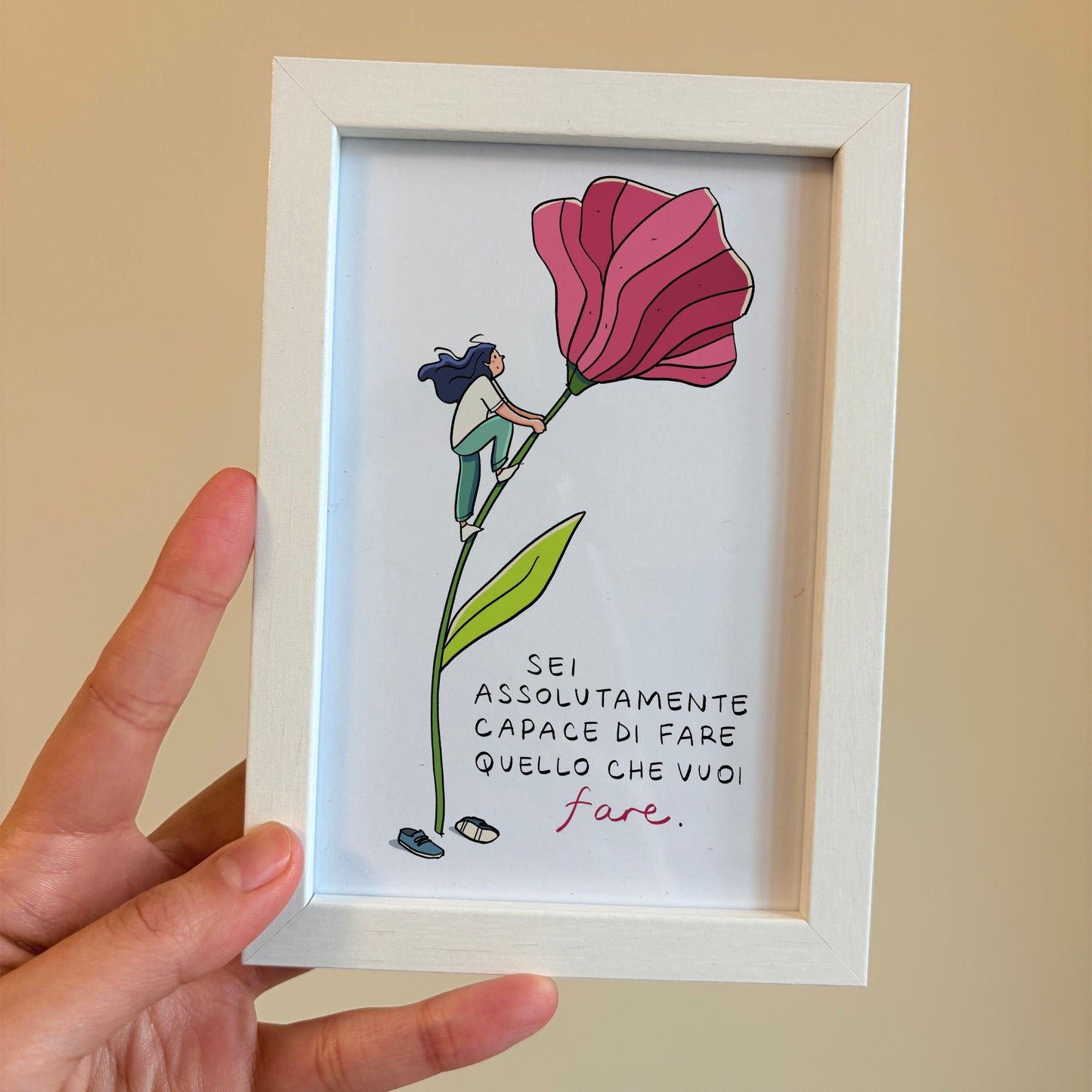 Cartolina a scelta con cornice 10x15