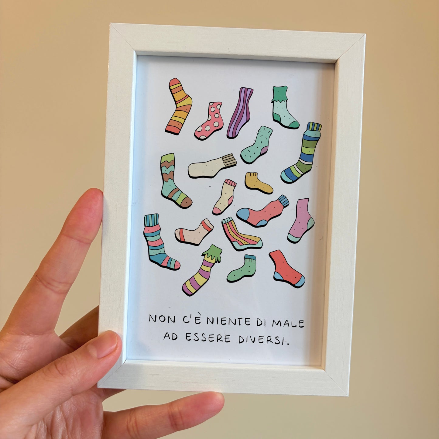 Cartolina a scelta con cornice 10x15