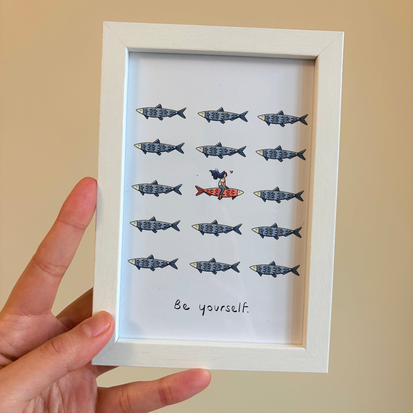 Cartolina a scelta con cornice 10x15