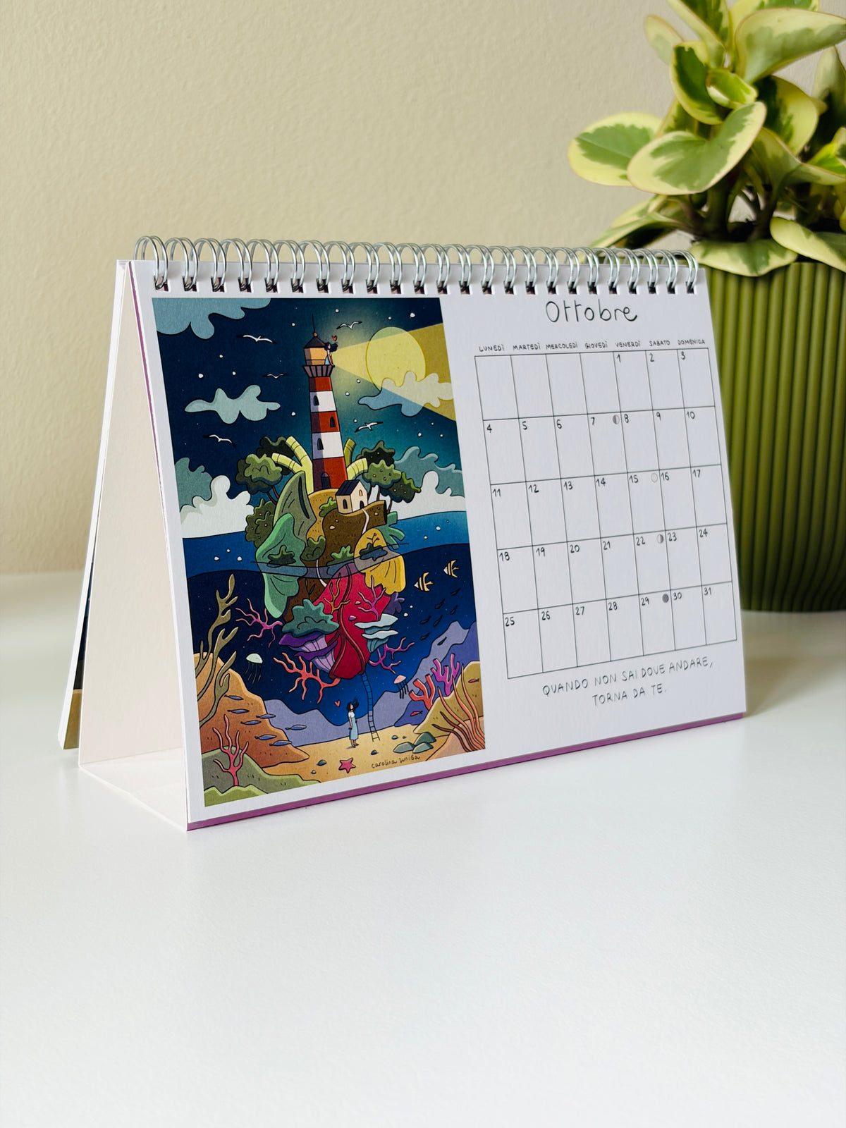 Calendario 2027 formato a5 da tavolo