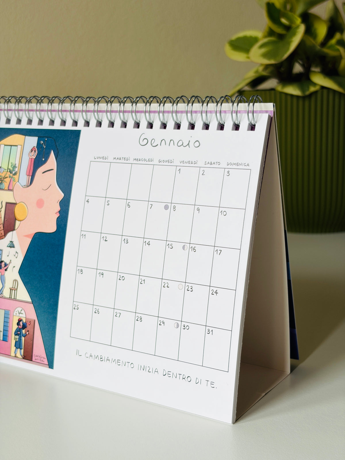 Calendario 2027 formato a5 da tavolo