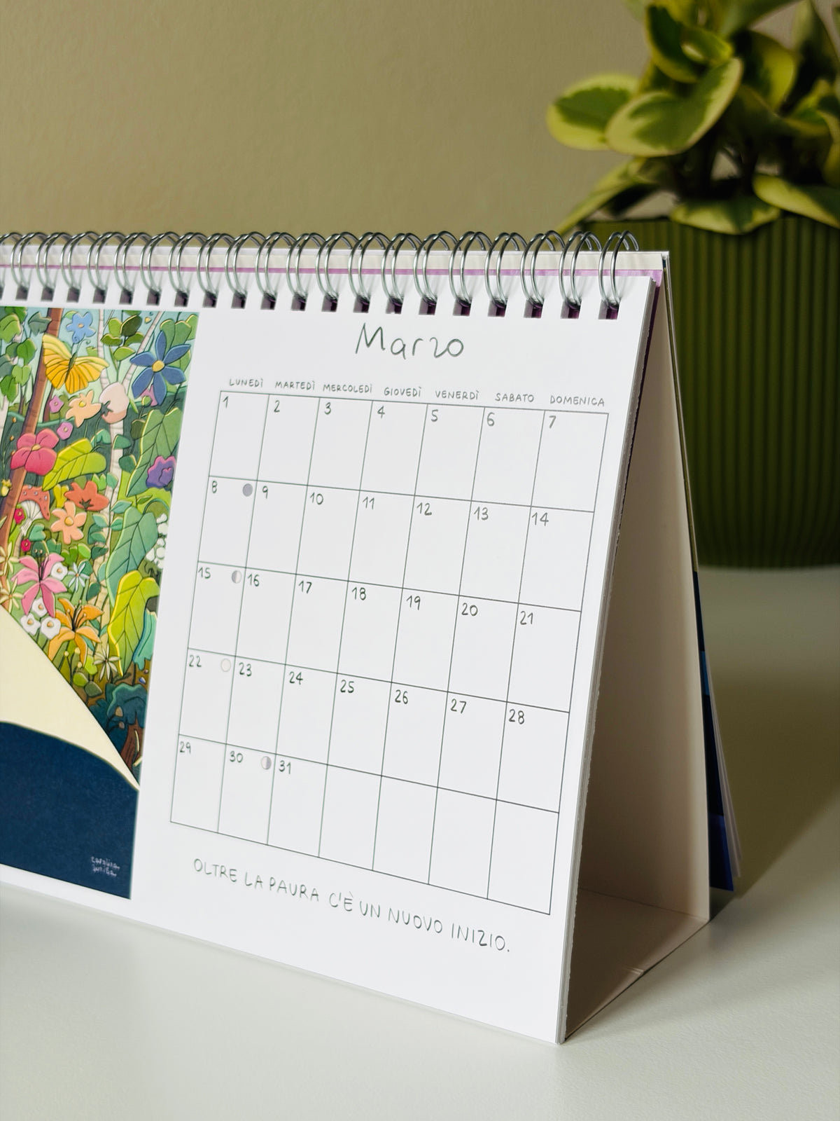 Calendario 2027 formato a5 da tavolo