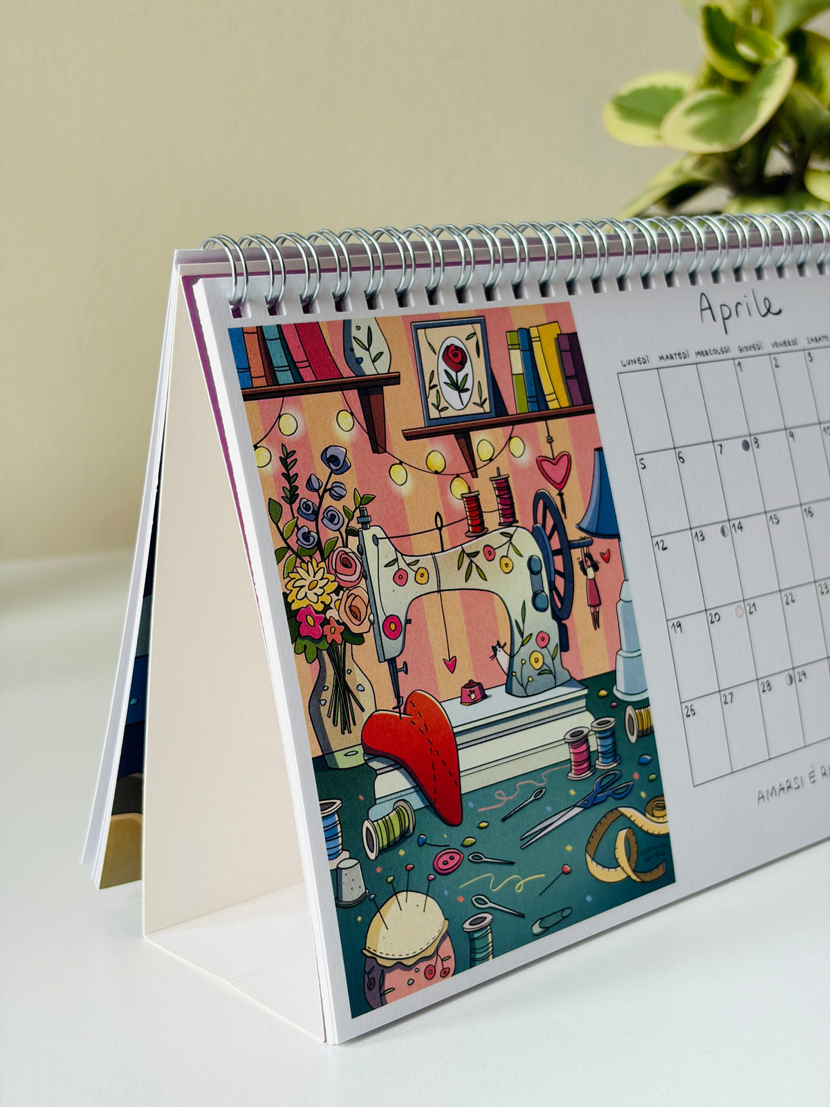 Calendario 2027 formato a5 da tavolo