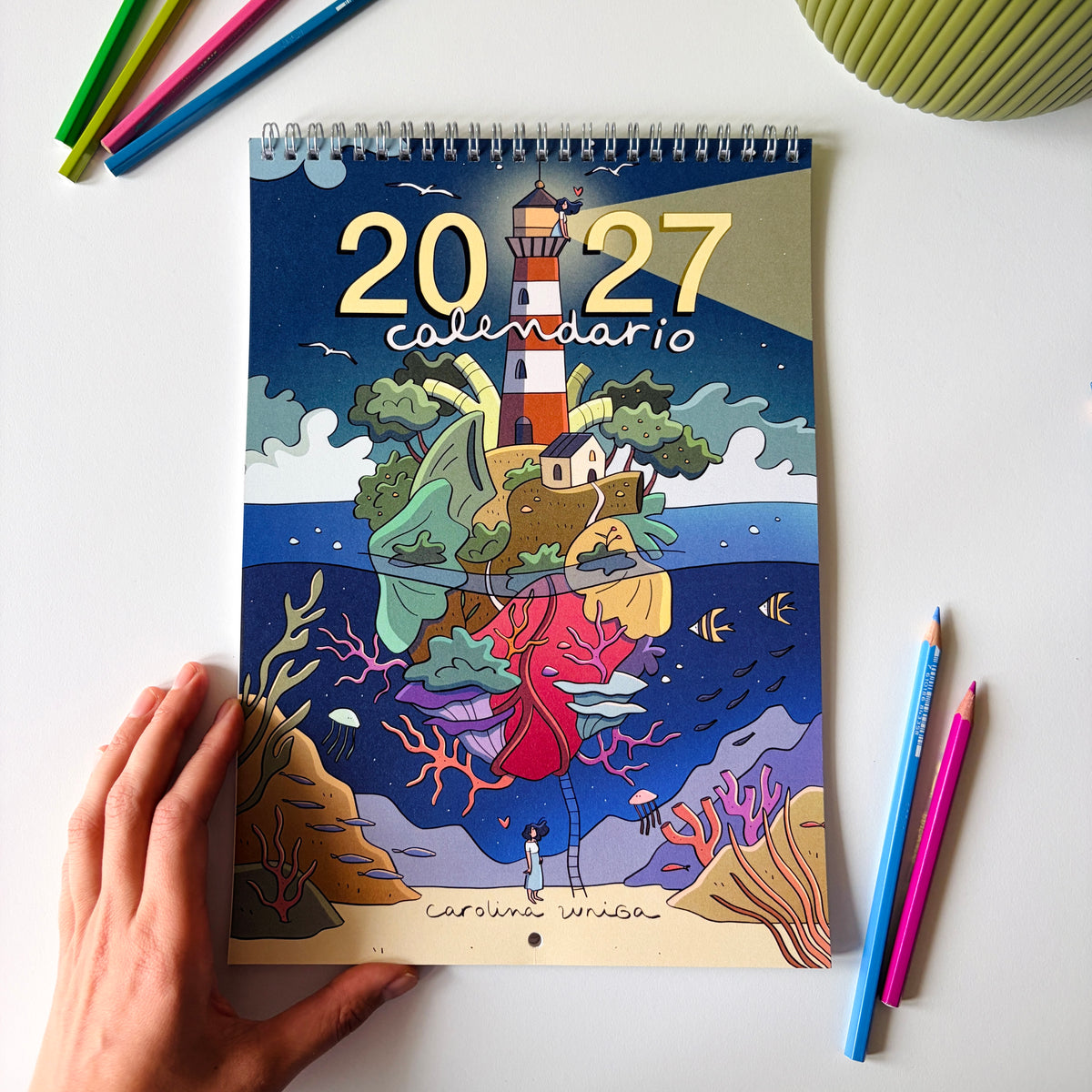 Calendario 2027 formato a4 da parete