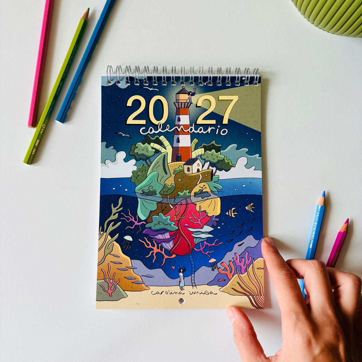 Calendario 2027 formato a5 da parete