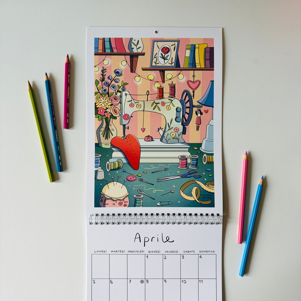 Calendario 2027 formato a4 da parete