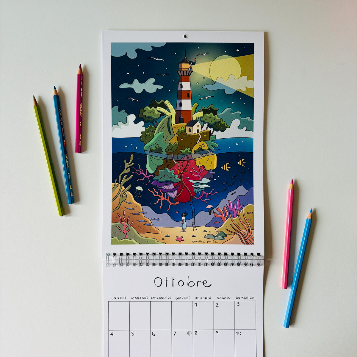 Calendario 2027 formato a4 da parete