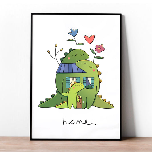 Home famiglia 3 dinosauri