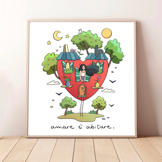 Stampa 20x20 - Amare è abitare