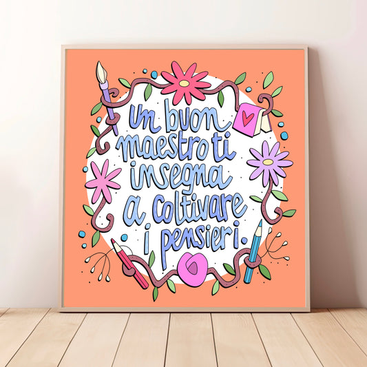 Stampa 20x20 - Un buon maestro