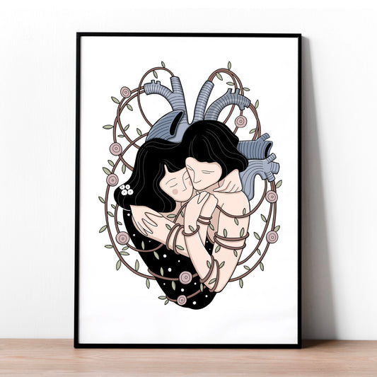 Abbraccio  - Stampa a4