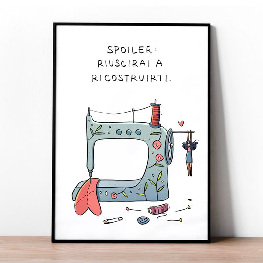 Riuscirai a ricostruirti  - Stampa a4