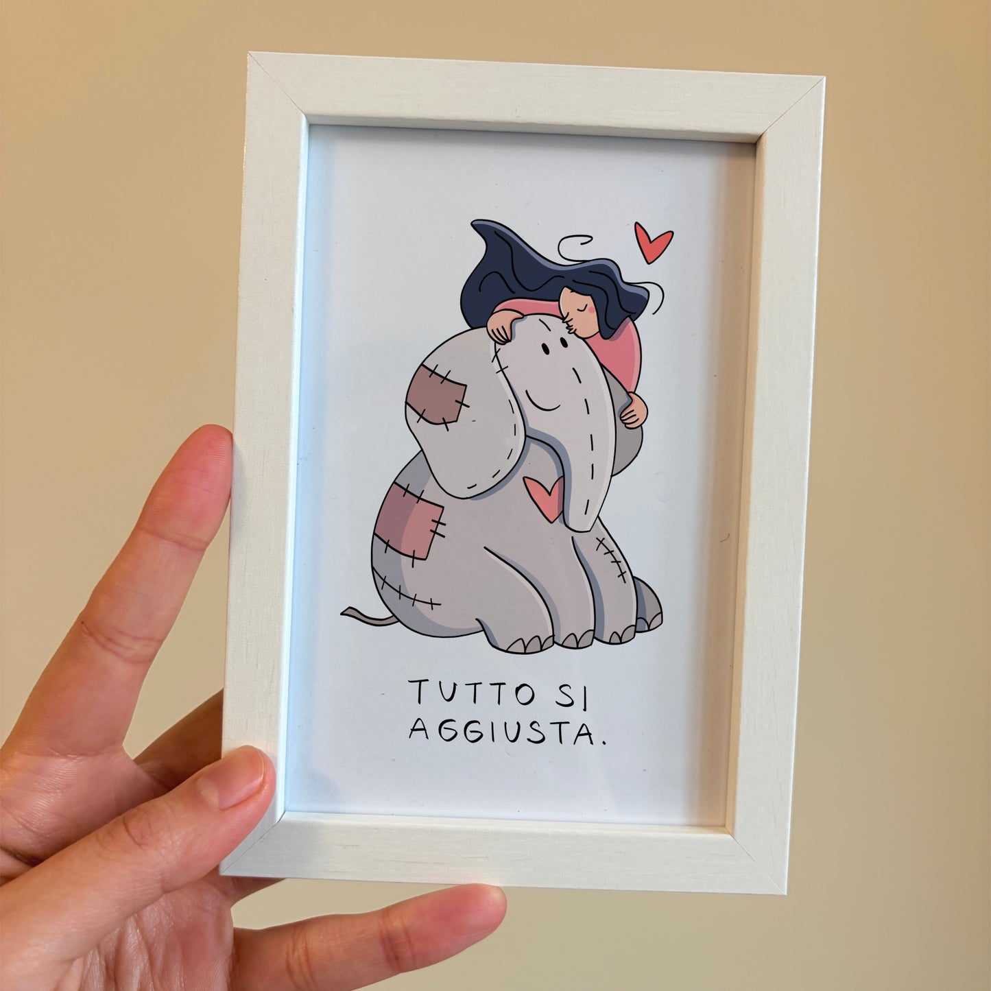 Cartolina a scelta con cornice 10x15